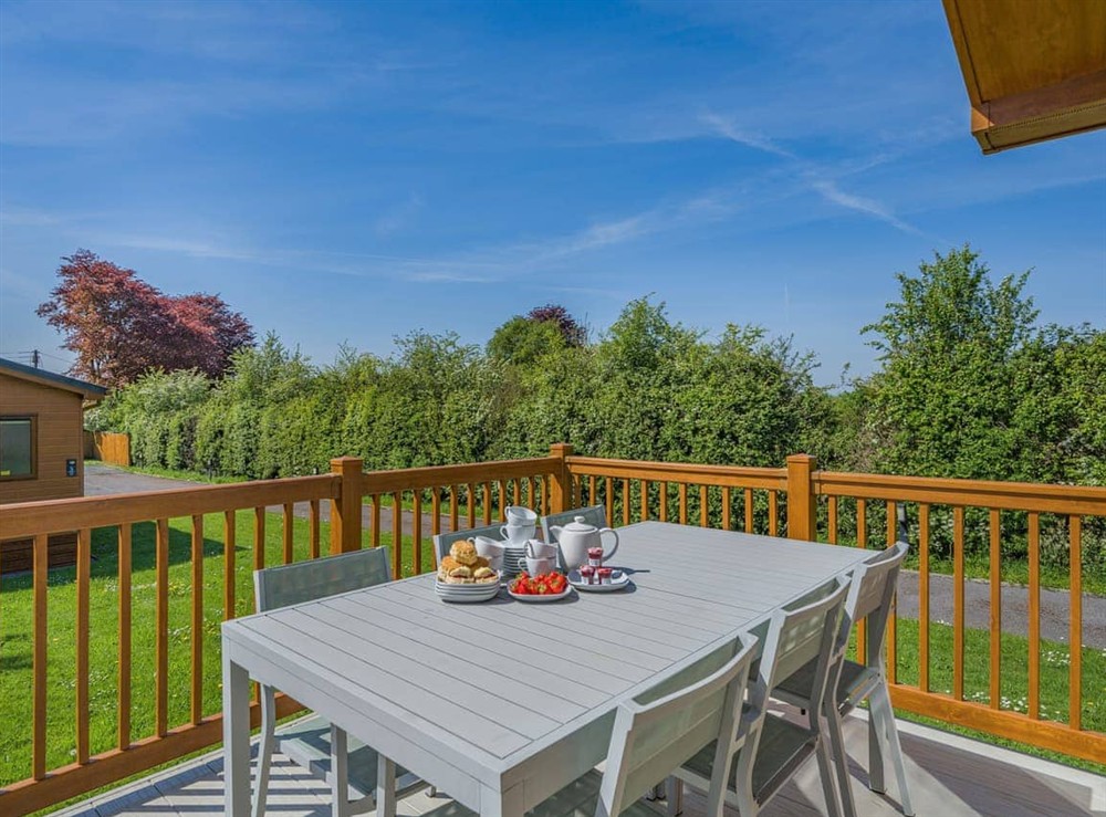 Decking at Red Robin in Cheddar, Somerset