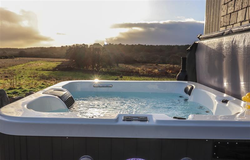 Spend some time in the hot tub at Red Squirrel, Dornoch