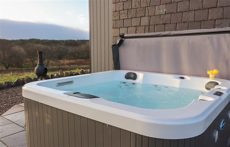 There is a hot tub at Red Squirrel, Dornoch