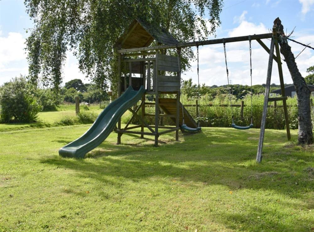 Children’s play area at Red Squirrel Lodge in Wootton, near Newport, Isle of Wight