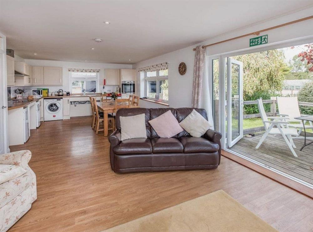Convenient open-plan living space at Red Squirrel Lodge in Wootton, near Newport, Isle of Wight