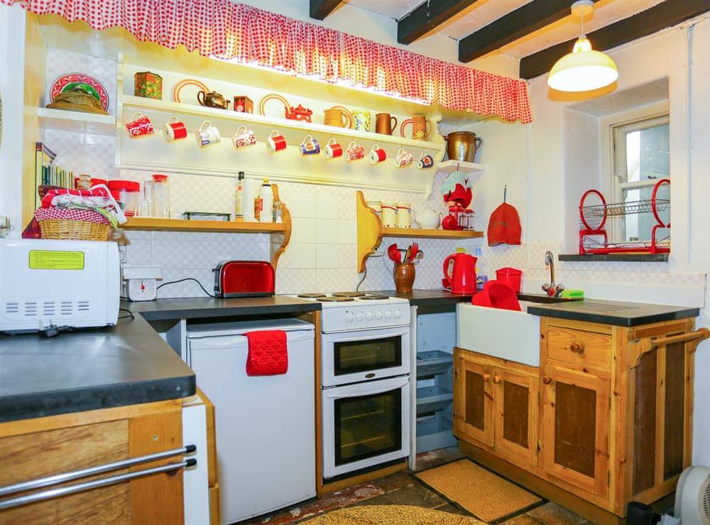 Kitchen at Red in Trefor, Gwynedd