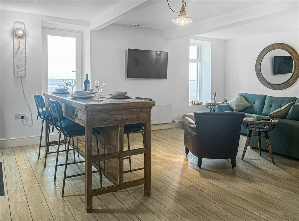 Open plan living space at Redgauntlet in Skinburness, Cumbria