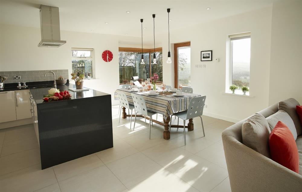 Open plan kitchen/diner and sitting room at RedRoofs, Aislaby
