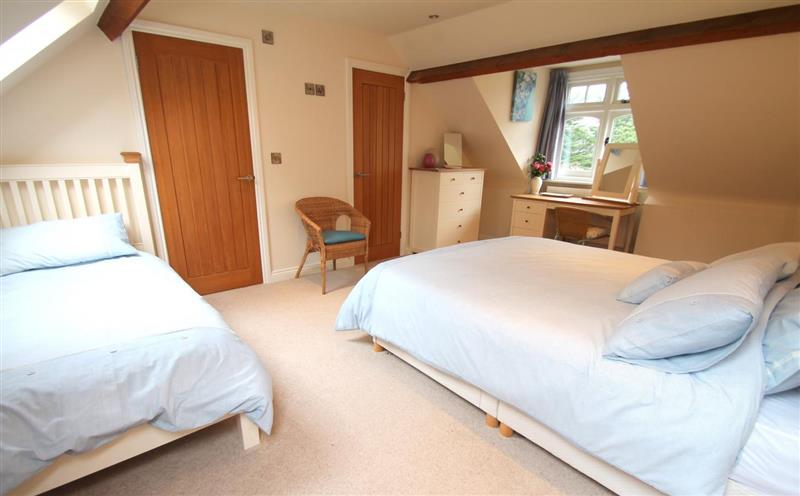One of the 4 bedrooms at Redway Lodge, Porlock