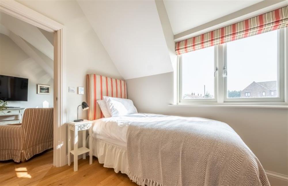 First floor: Bedroom four with a 3ft single bed at Reenroe, Docking near Kings Lynn