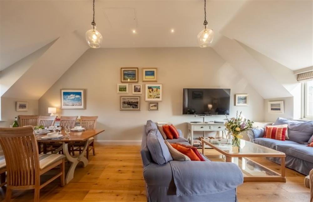First floor: Dining area and sitting room at Reenroe, Docking near Kings Lynn