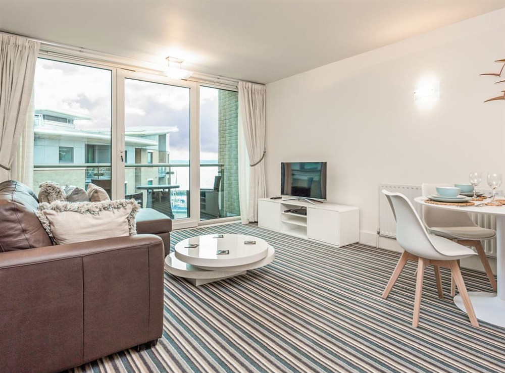 Open plan living space at Reflections in Poole, Dorset