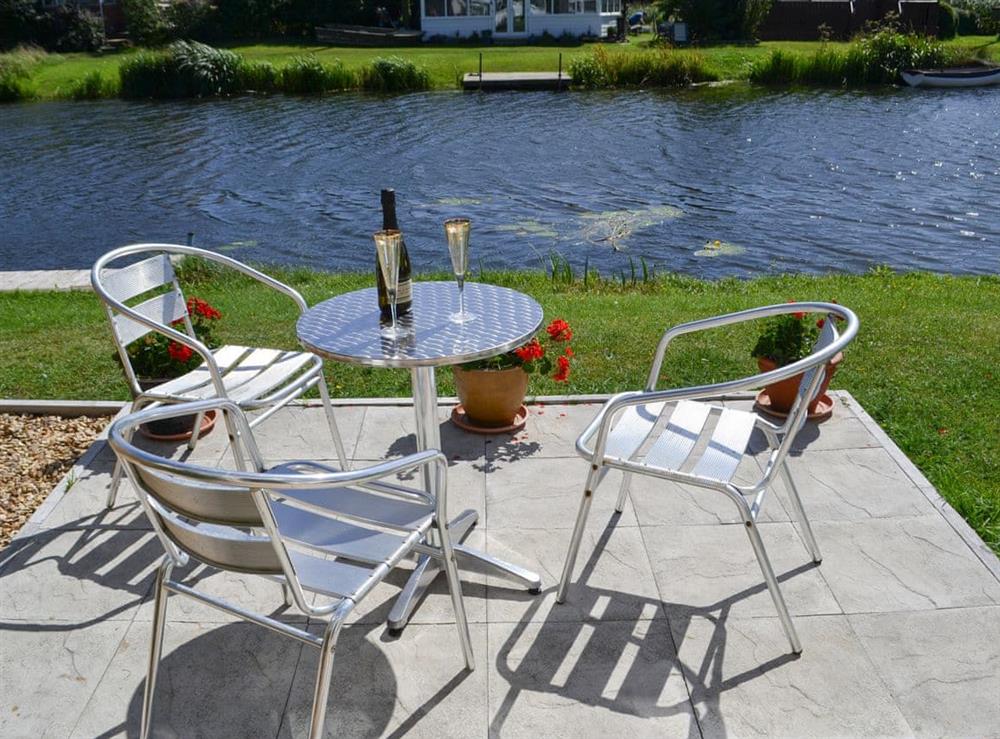 Patio at Reflections in Surfleet, Lincolnshire