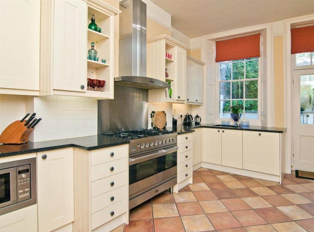 Large, well-equipped kitchen at Regents House in Arundel, West Sussex., Great Britain