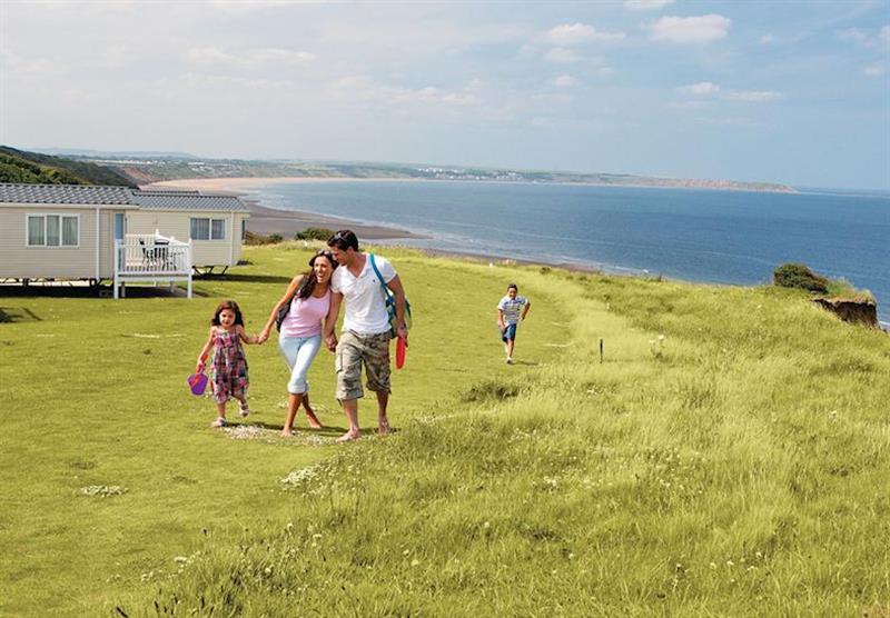 The park setting at Reighton Sands Holiday Park in Nr Filey, Yorkshire