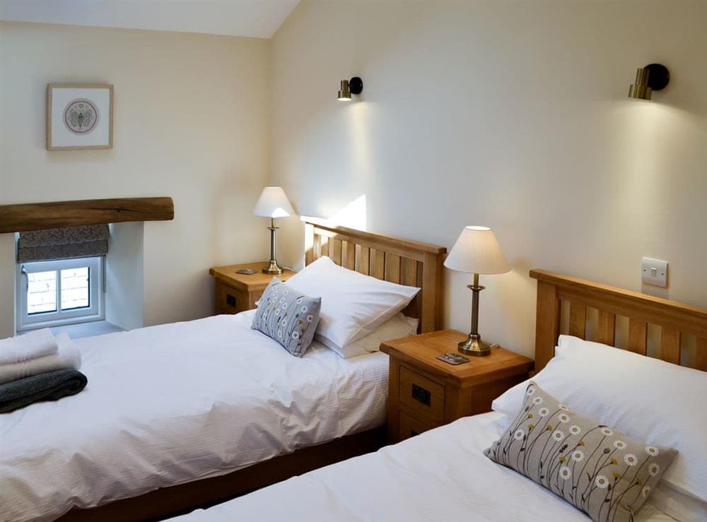 Attractive twin bedroom at Reivers Retreat in Denton Mill, near Brampton, Cumbria