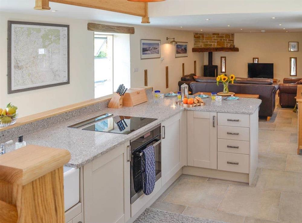 Well appointed kitchen at Reivers Retreat in Denton Mill, near Brampton, Cumbria