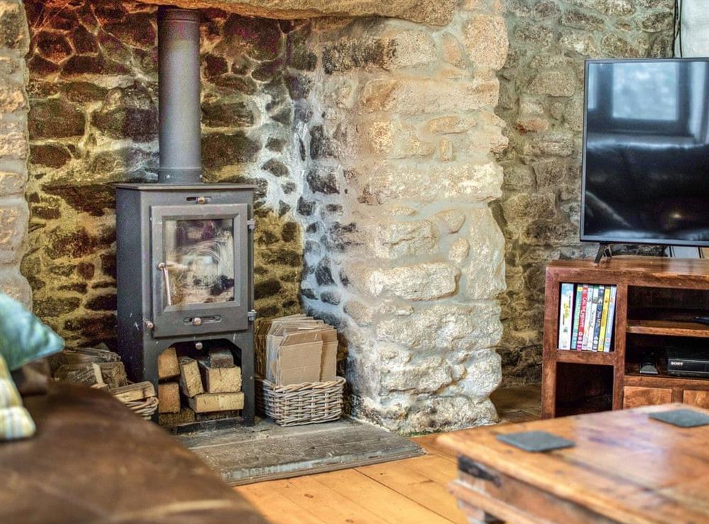 Living room at Rescorla Cottage in Rescorla, Cornwall
