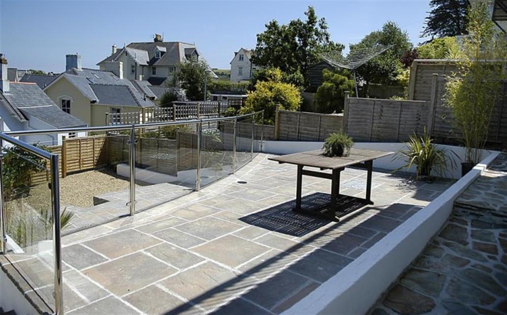 Another view of top terrace at Rest Harrow in Salcombe