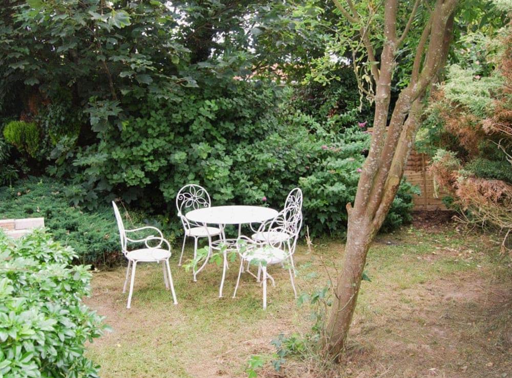 Sitting-out-area at Rest-Haven in Bacton, near Wroxham, Norfolk