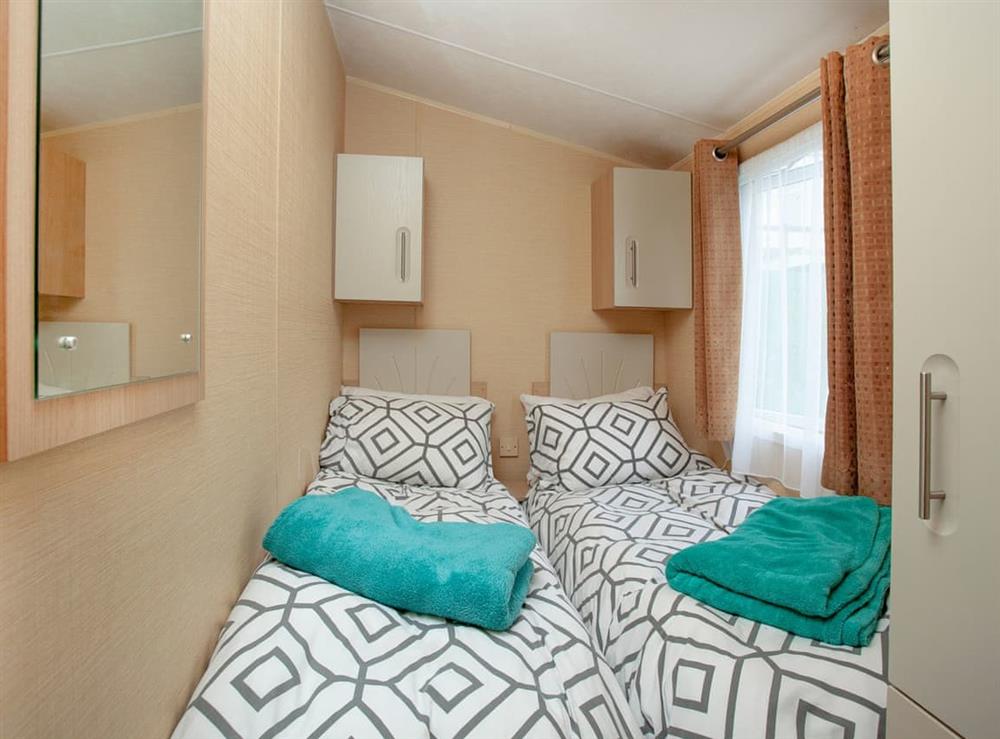 Twin bedroom (photo 2) at Retro Lodge in Paignton, Devon