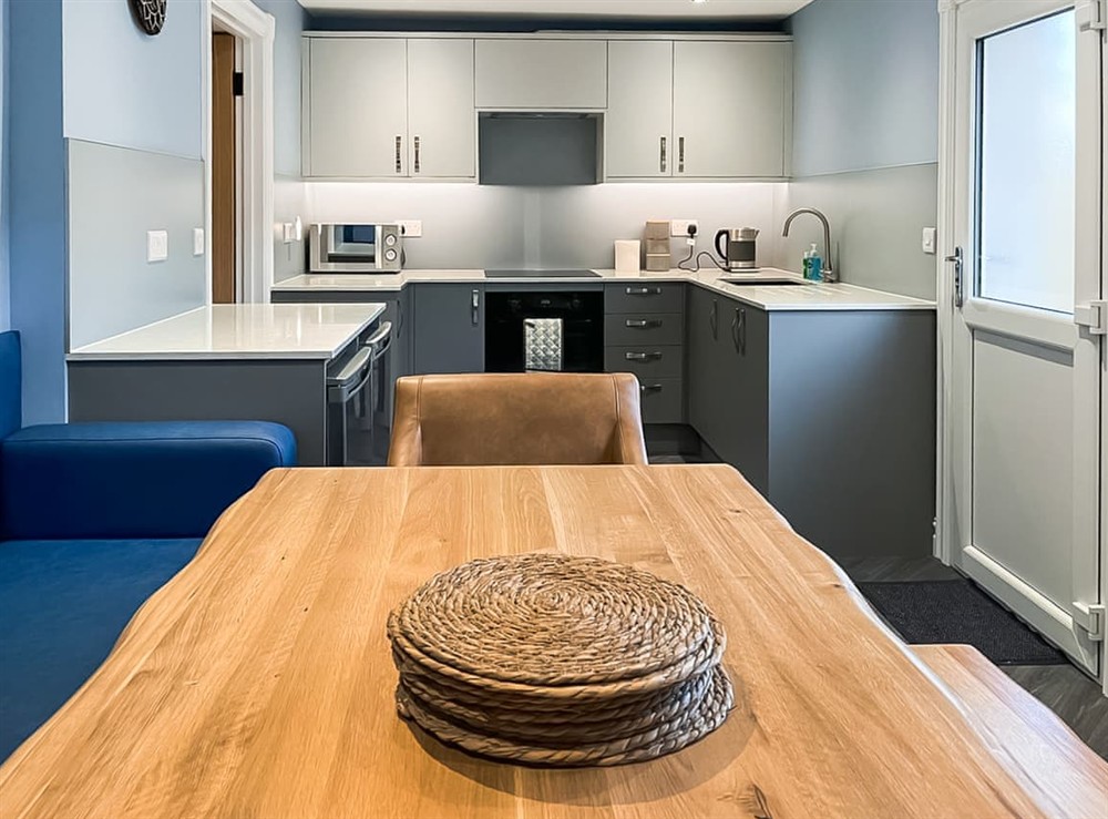 Kitchen/diner at Reubens Retreat in Newbiggin-by-the-sea, Northumberland