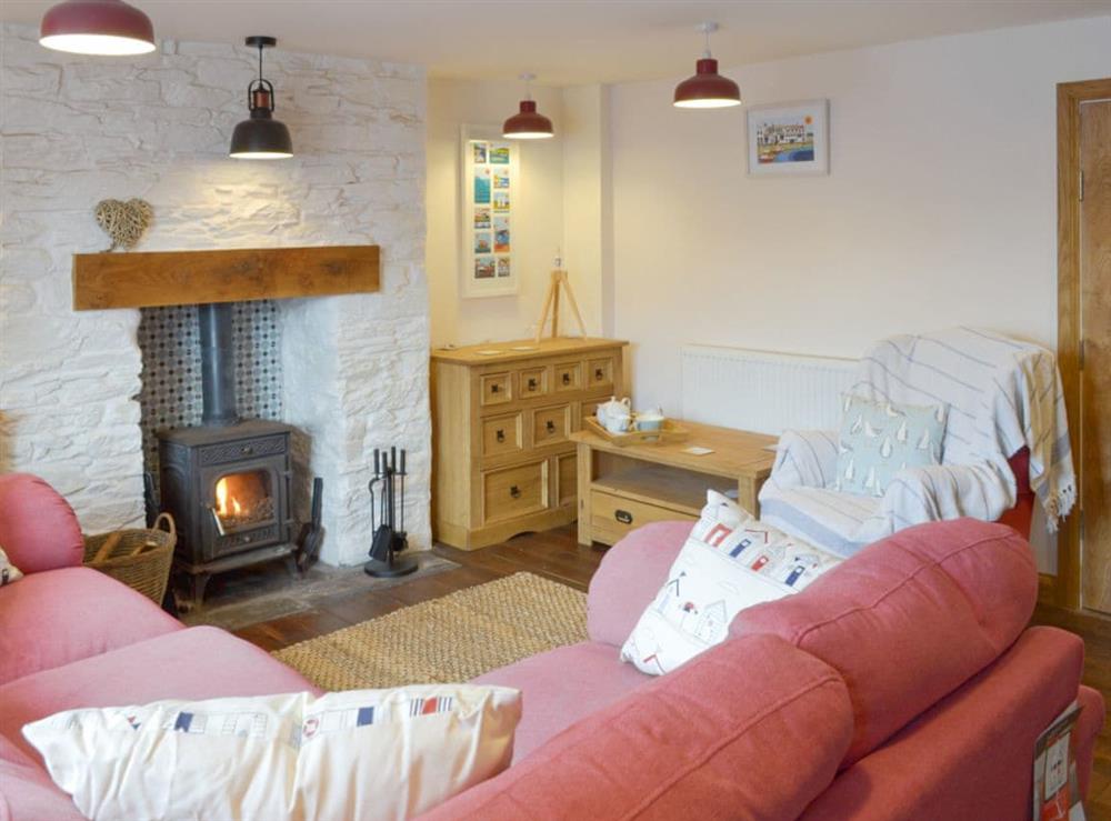 Inviting living room at Revels Retreat in Brixham, Devon