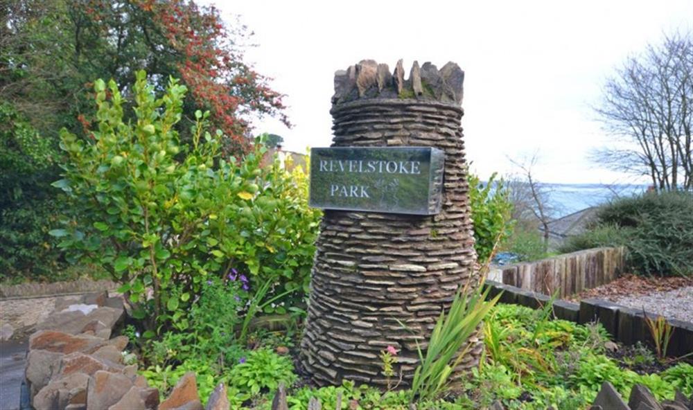 Entrance to Revelstoke Park, a private holiday park. at Revelstoke Park House in Noss Mayo