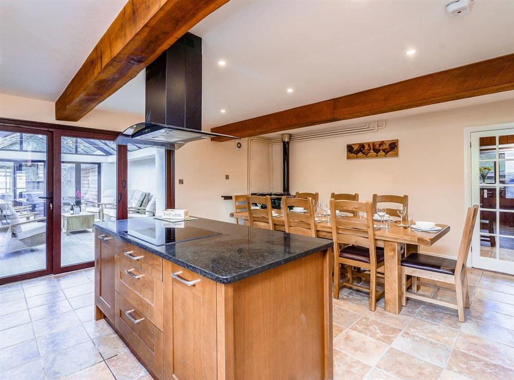 Large kitchen and dining area (photo 3) at Rhiew Bank in Bwlch-y-ffridd, near Newtown, Powys