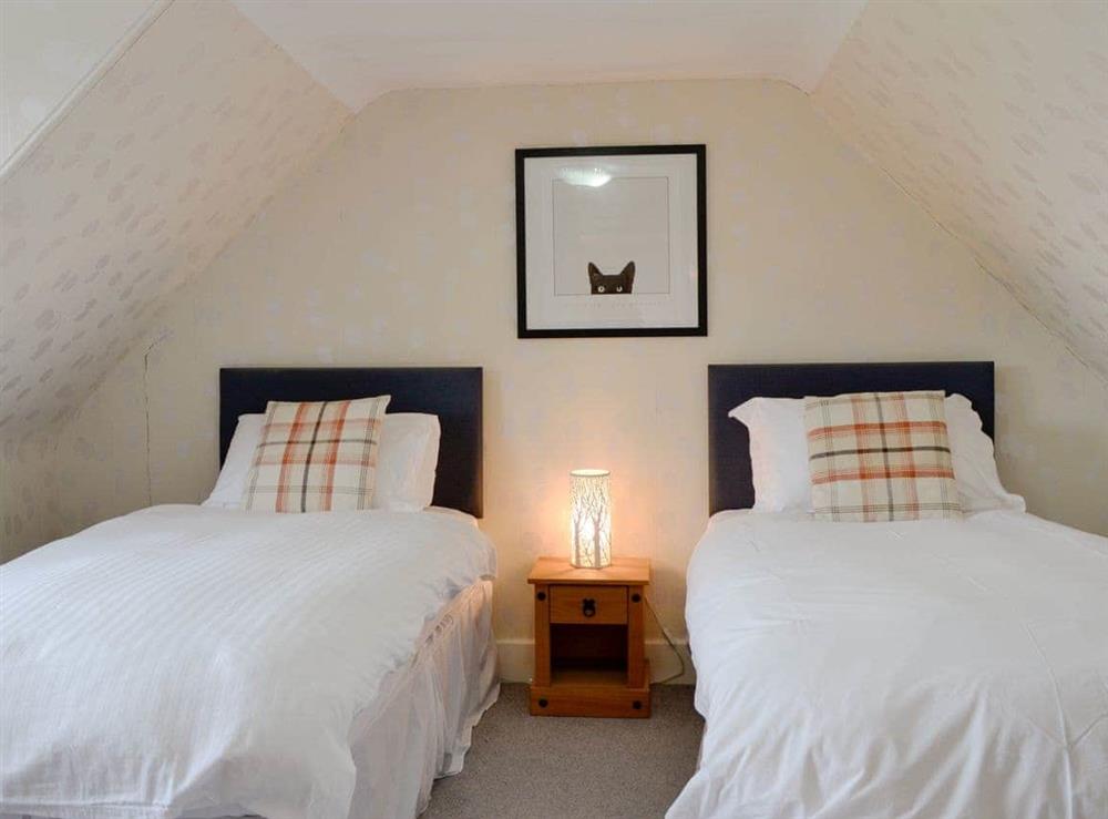 Twin bedroom at Rhinabaich in Ballater, Aberdeenshire