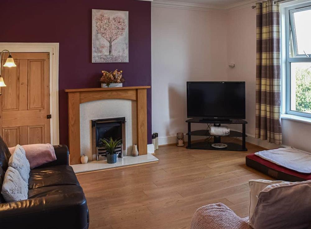 Living room at Rhiw Bank Apartment in Colwyn Bay, Clwyd