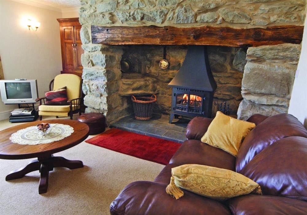 Rhiwgoch sitting room at Rhiwgoch in Harlech, Gwynedd