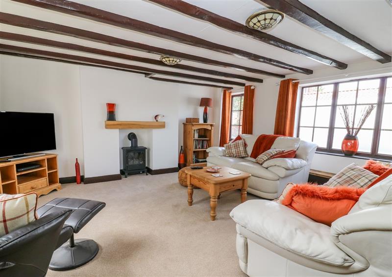 This is the living room at Rhodale Cottage, Skipsea