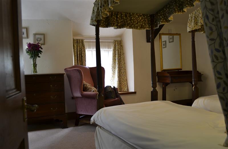 One of the bedrooms at Rhododendron Apartment, Berrynarbor near Ilfracombe