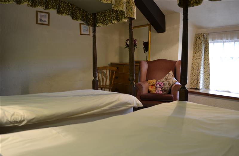 This is a bedroom at Rhododendron Apartment, Berrynarbor near Ilfracombe