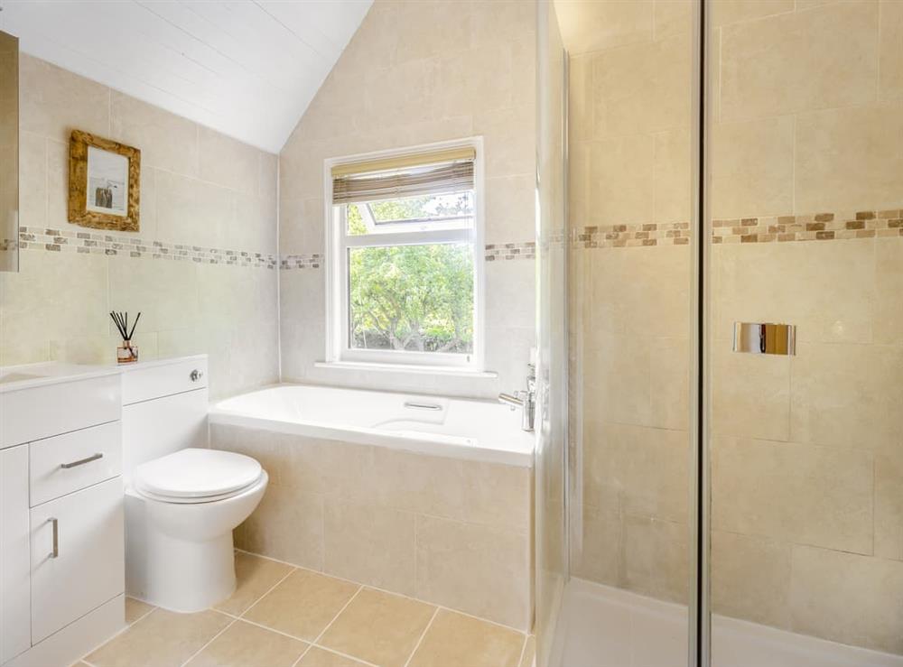 Bathroom at Rhos Cottage in Weston Rhyn, near Oswestry, Shropshire