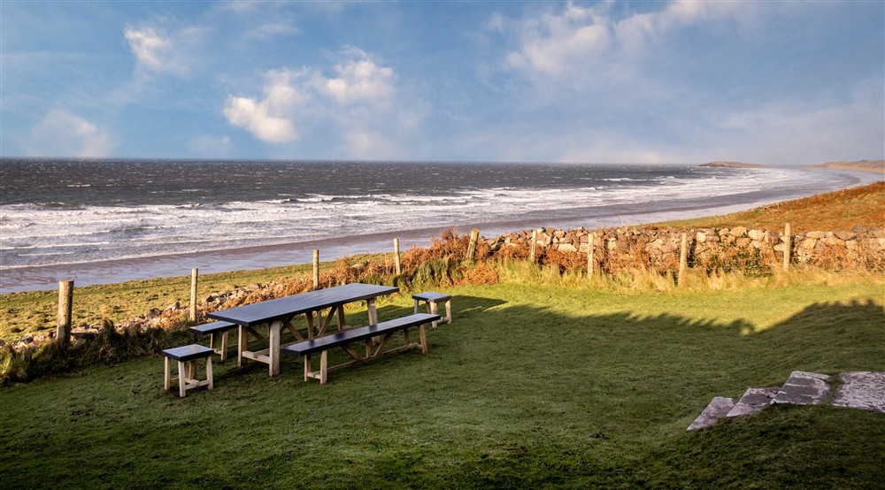 The garden at Rhossili Old Rectory in Rhossili, South Wales