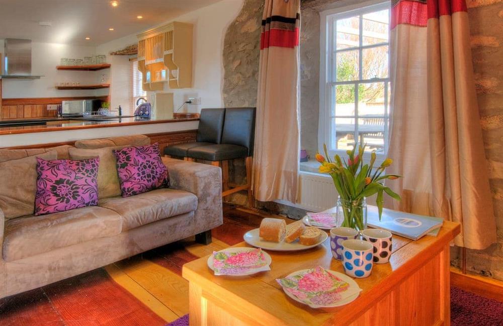 The living area (photo 2) at Rhosson Chapel Cottage in St Justinians, Pembrokeshire, Dyfed
