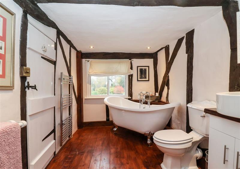 This is the bathroom at Rhubarb Cottage, Ufford near Woodbridge