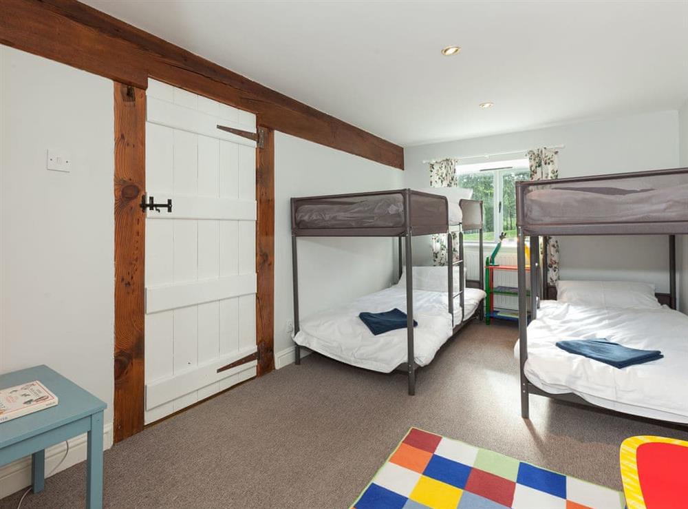 Good sized bunk bedroom at Rhydloes Mill in Llansilin, near Oswestry, Powys