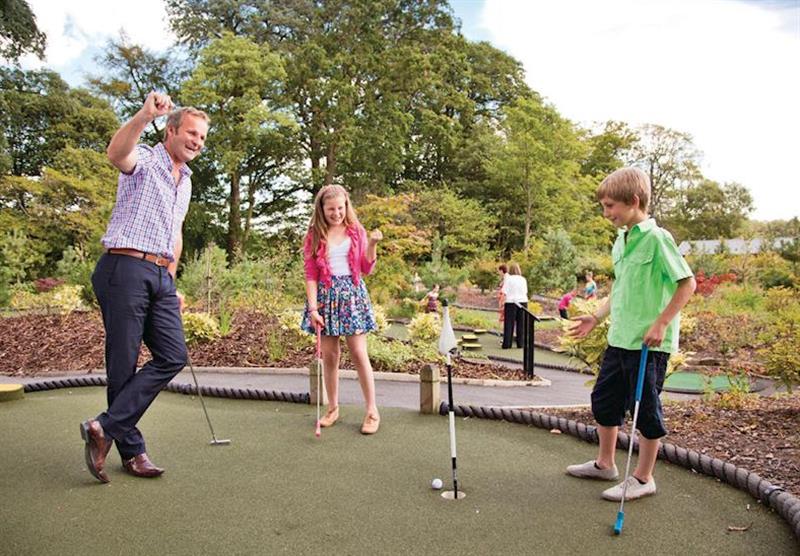Mini golf at Ribby Hall Village in Wrea Green, Lancashire