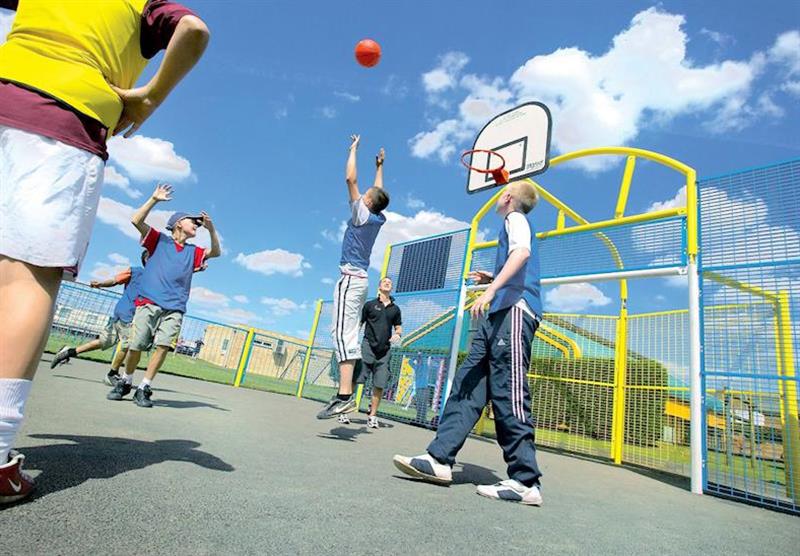 All-weather ball court at Richmond Holiday Centre in , Skegness