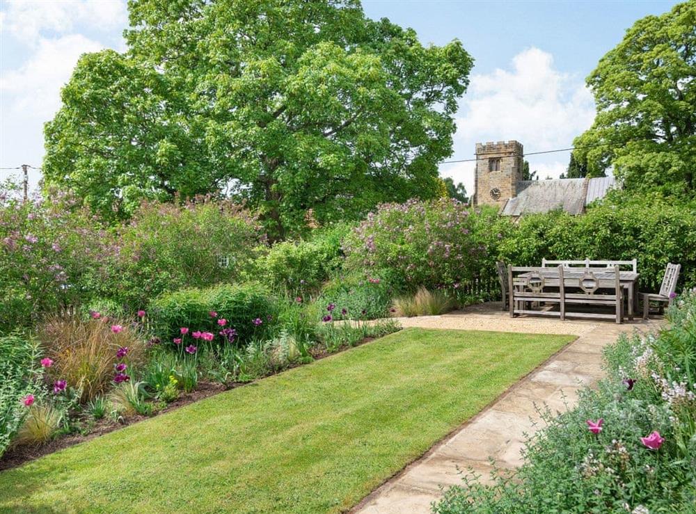 Garden at Richmond House in Felixkirk, near Thirsk, North Yorkshire