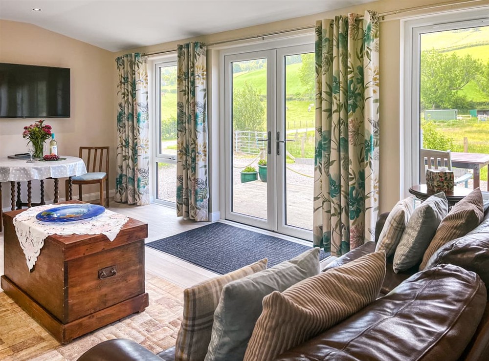 Living area at Ridge View Lodge in Dumfries, Dumfriesshire