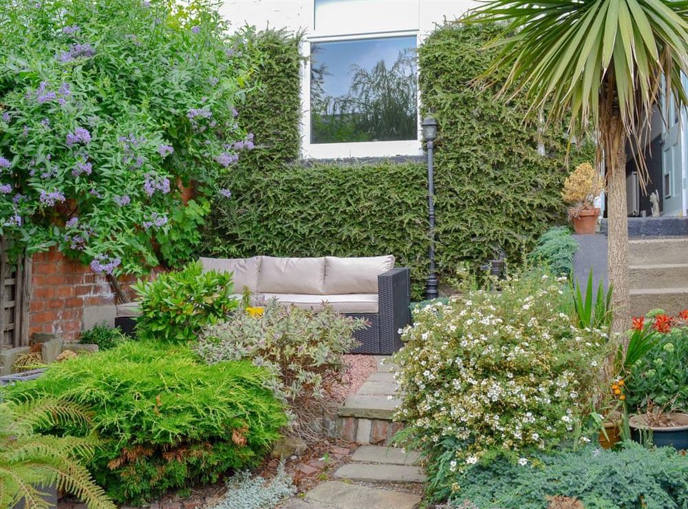 Attractive garden with sitting out area at Ridsdale House in Scarborough, North Yorkshire