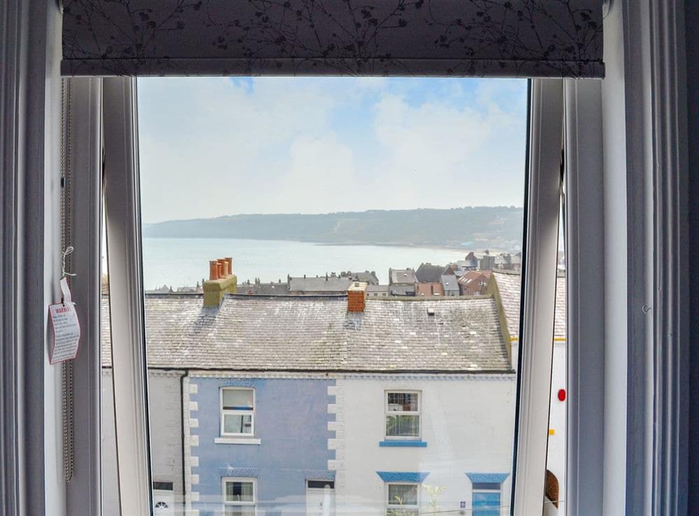 Wonderful sea views from the bedroom at Ridsdale House in Scarborough, North Yorkshire