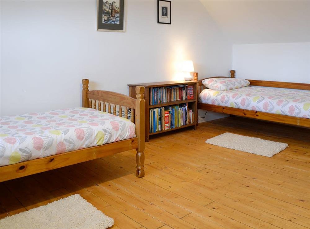 Children’s trwin bedroom at Rig Cottage in Durisdeer, near Thornhill, Dumfriesshire