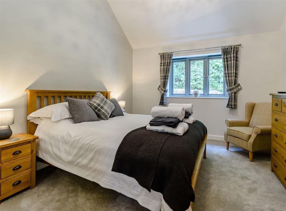Double bedroom at Rinstone Lodge in Thornton le Dale, near Pickering, North Yorkshire