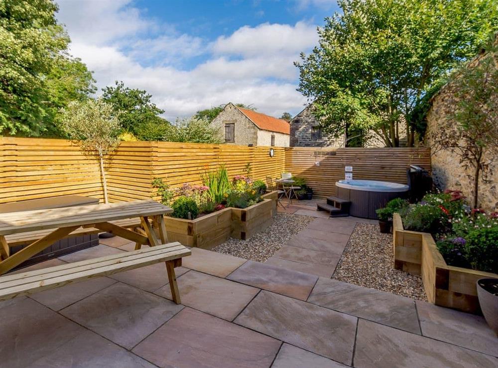 Garden at Rinstone Lodge in Thornton le Dale, near Pickering, North Yorkshire
