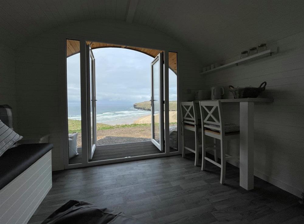 Interior at Risso Pod in Strathy Bay, Caithness