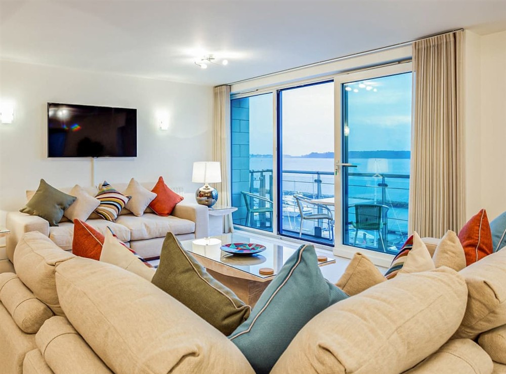 Living area at Riva in Poole, Dorset