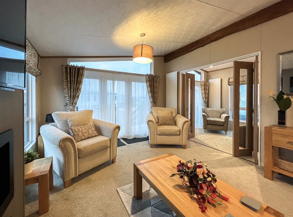 Living area at Rivendale 16 in Cameron, near St. Andrews, Fife