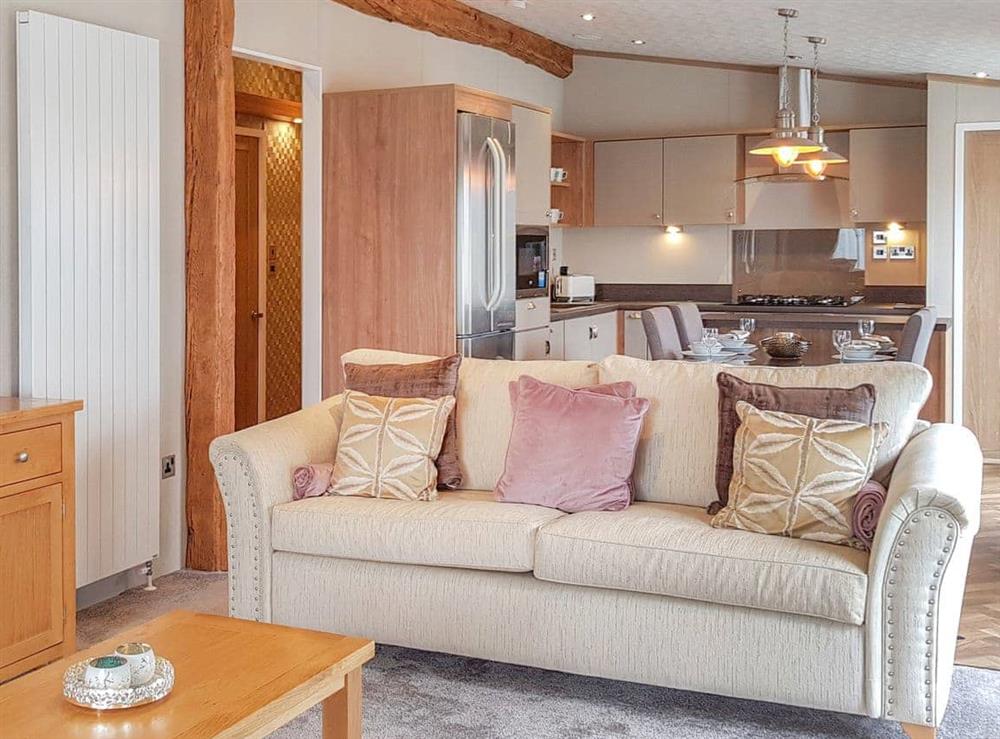 Open plan living space at Rivendale Lodge in St Andrews, Fife