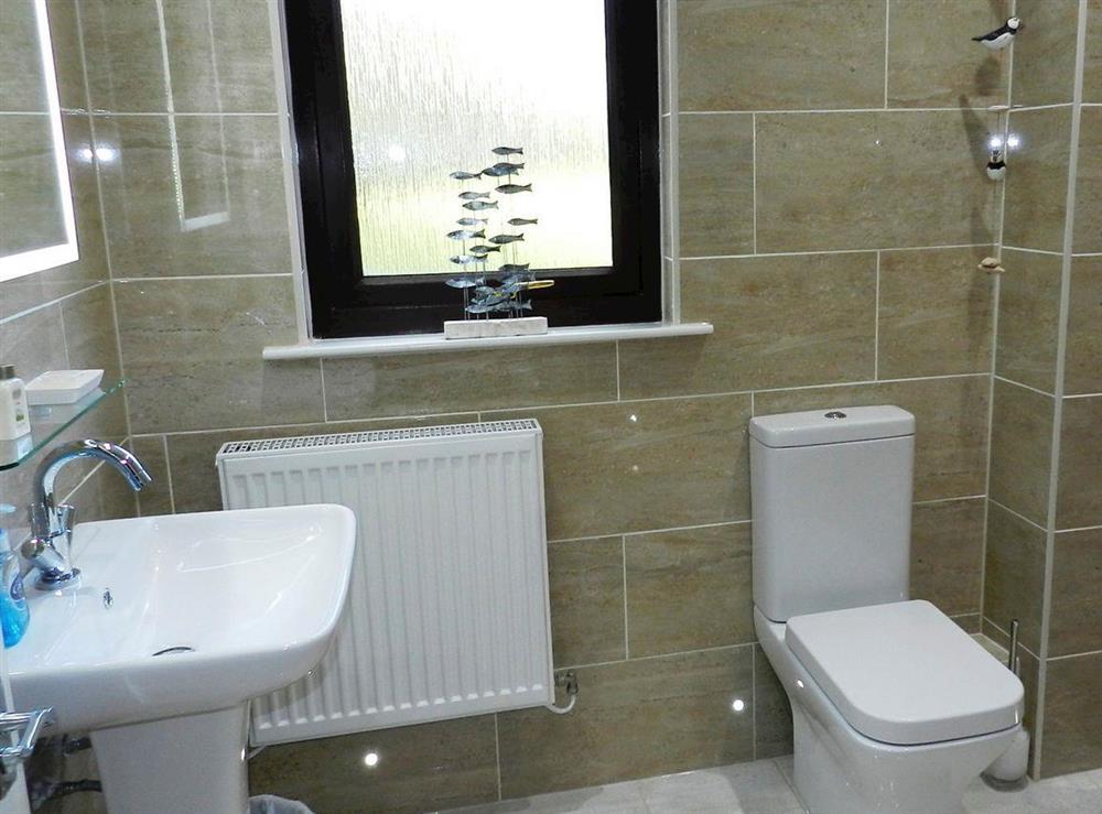 Shower room at Rivendell in Lamlash, Isle of Arran, Scotland